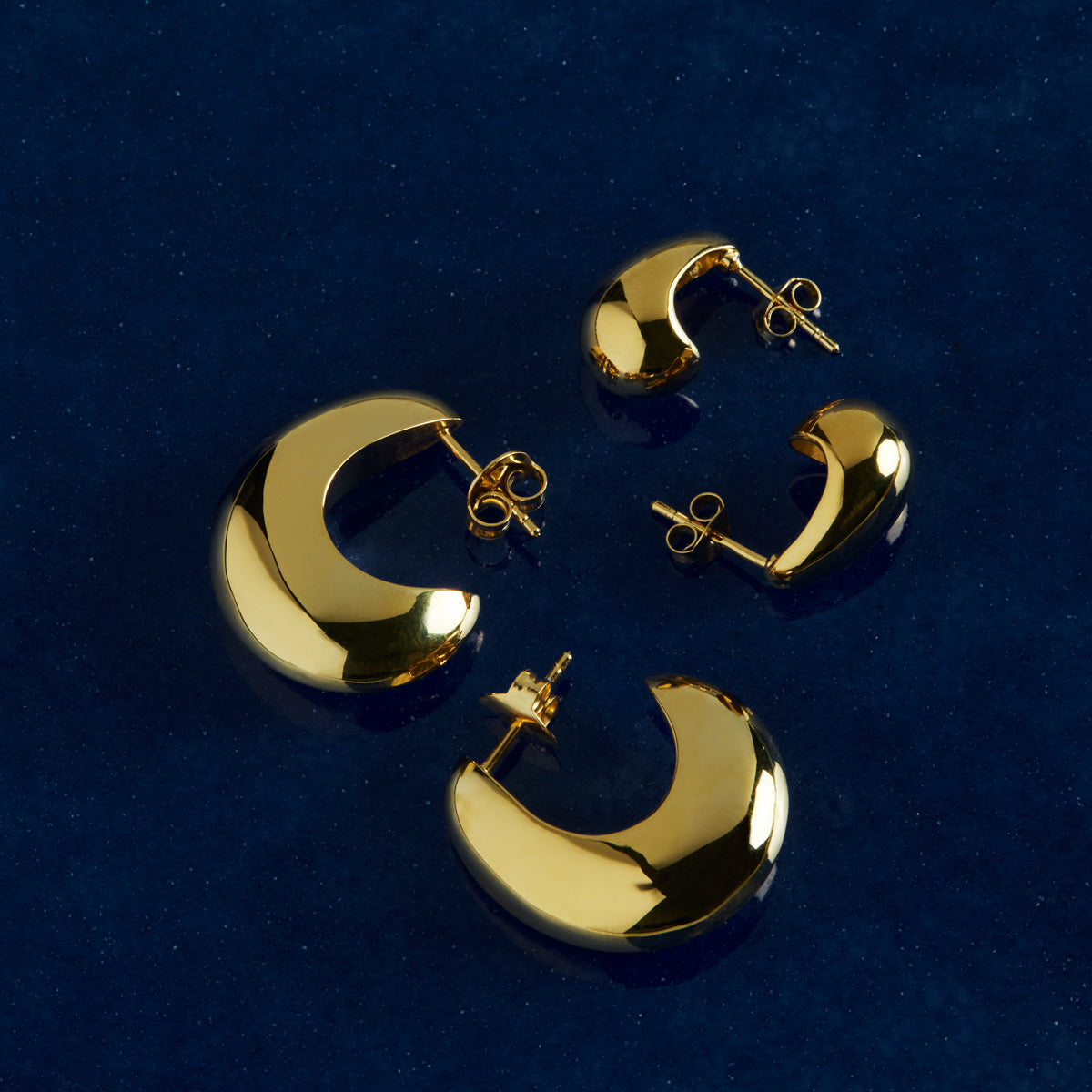 Yellow Gold Baby Umbra Earrings