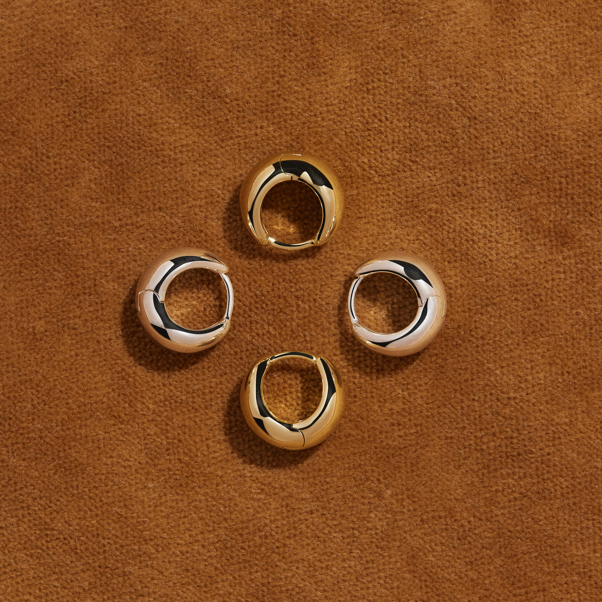Sterling Silver Little Bold Huggie Earrings