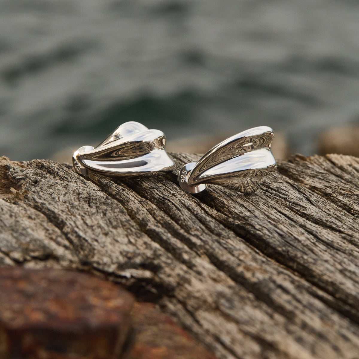 Sterling Silver Grace Stud Earrings