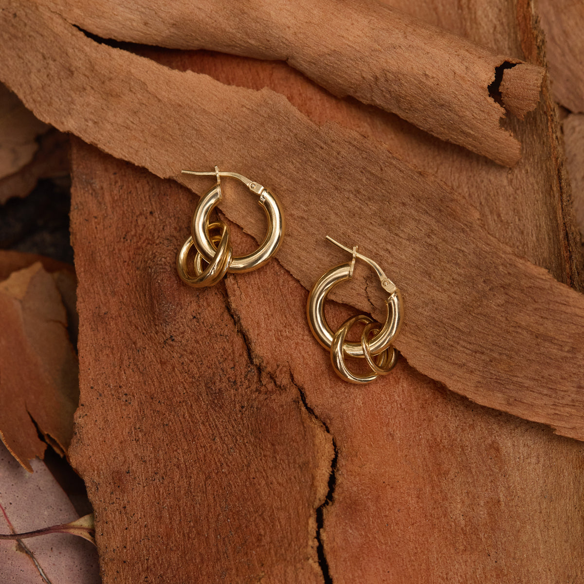 Yellow Gold Whisper Hoop Earrings