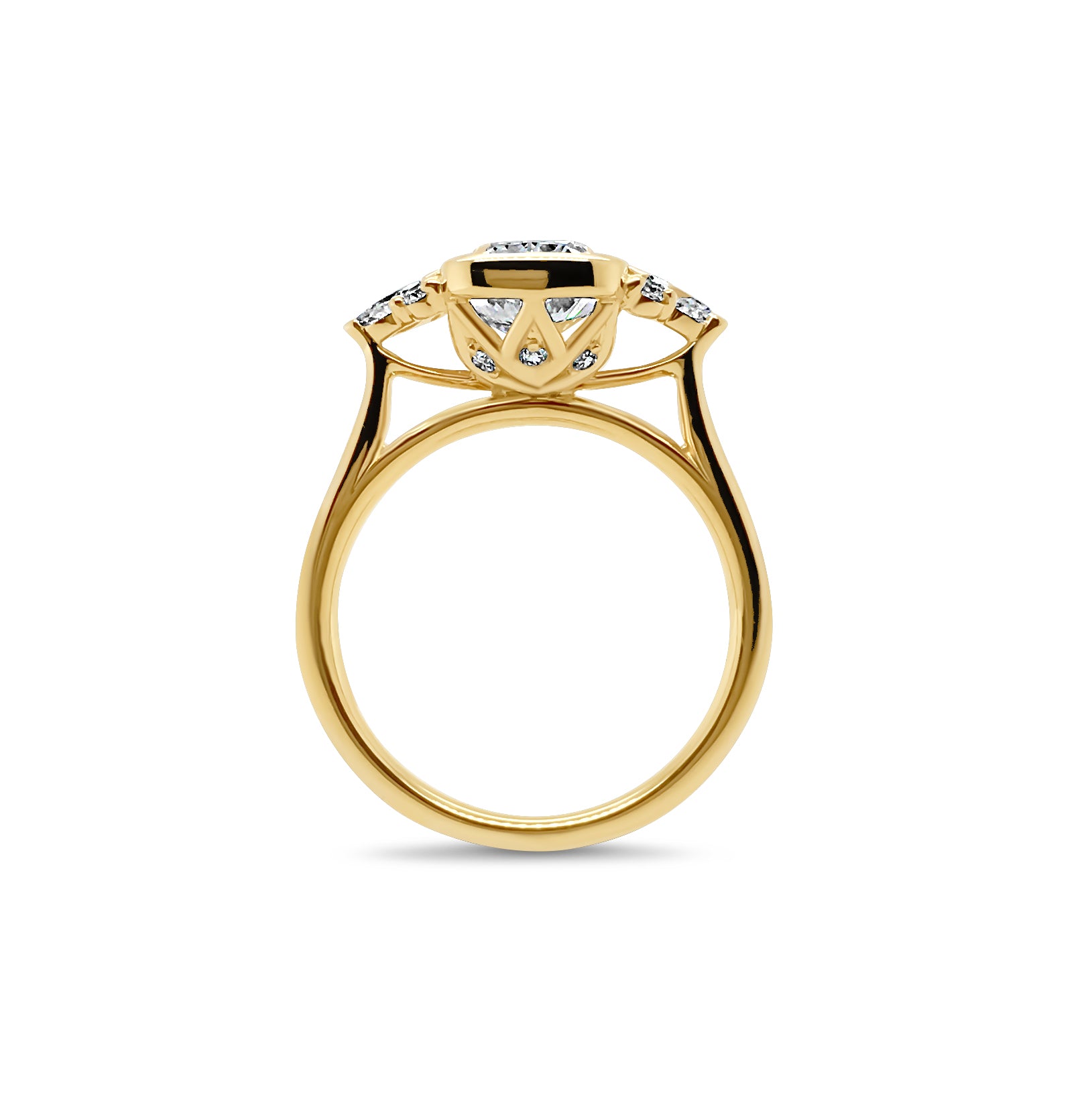 18ct 2.00ct Cushion Cut LAB Grown Diamond Ring