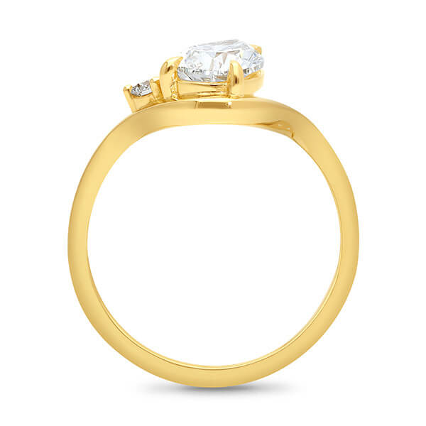 9ct Yellow Gold 1.50ct Precious Pear LG Diamond Ring