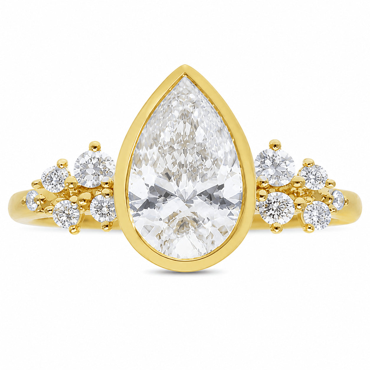9ct Yellow Gold 1.50ct Pear Polly LG Diamond Ring