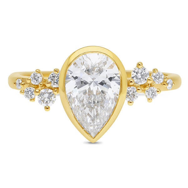 9ct Yellow Gold 1.50ct Pear Polly LG Diamond Ring