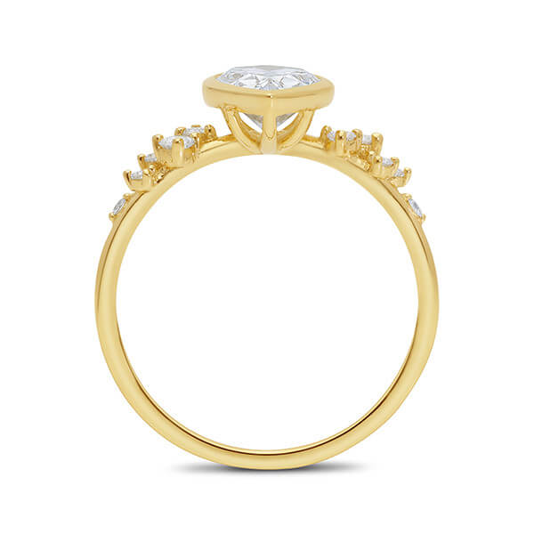 9ct Yellow Gold 1.50ct Pear Polly LG Diamond Ring