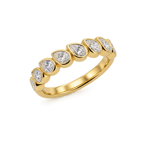18ct Yellow Gold 0.80ct TW LG Diamond Ring
