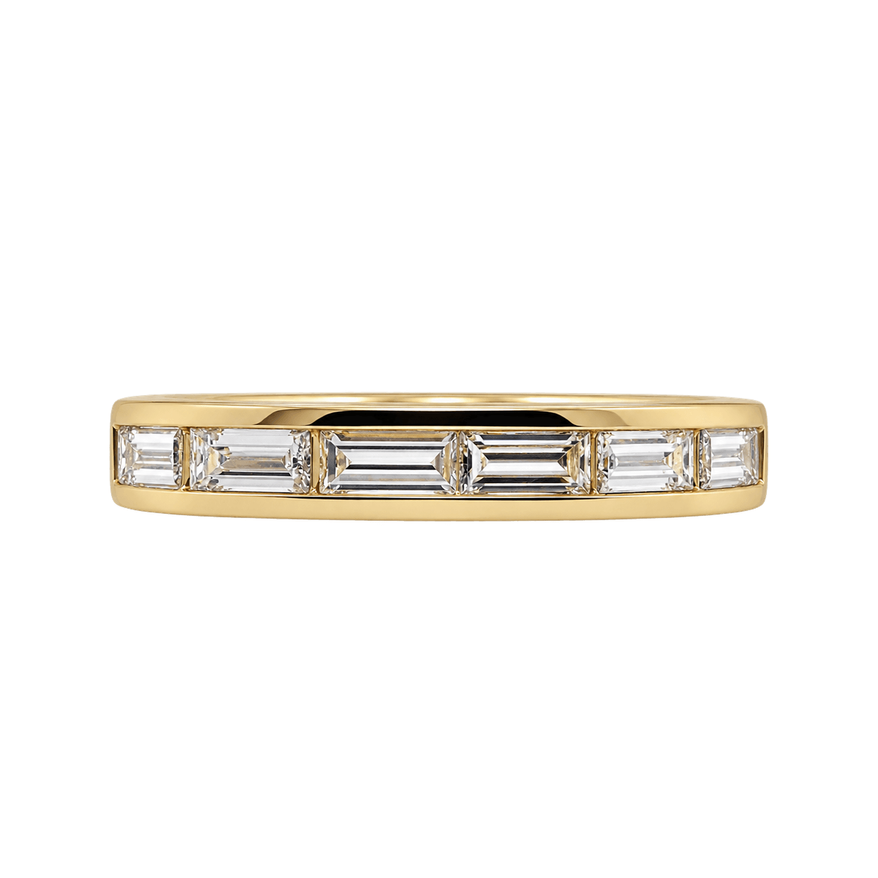 18ct Yellow Gold 0.88ct TW LG Baguette Diamond Ring