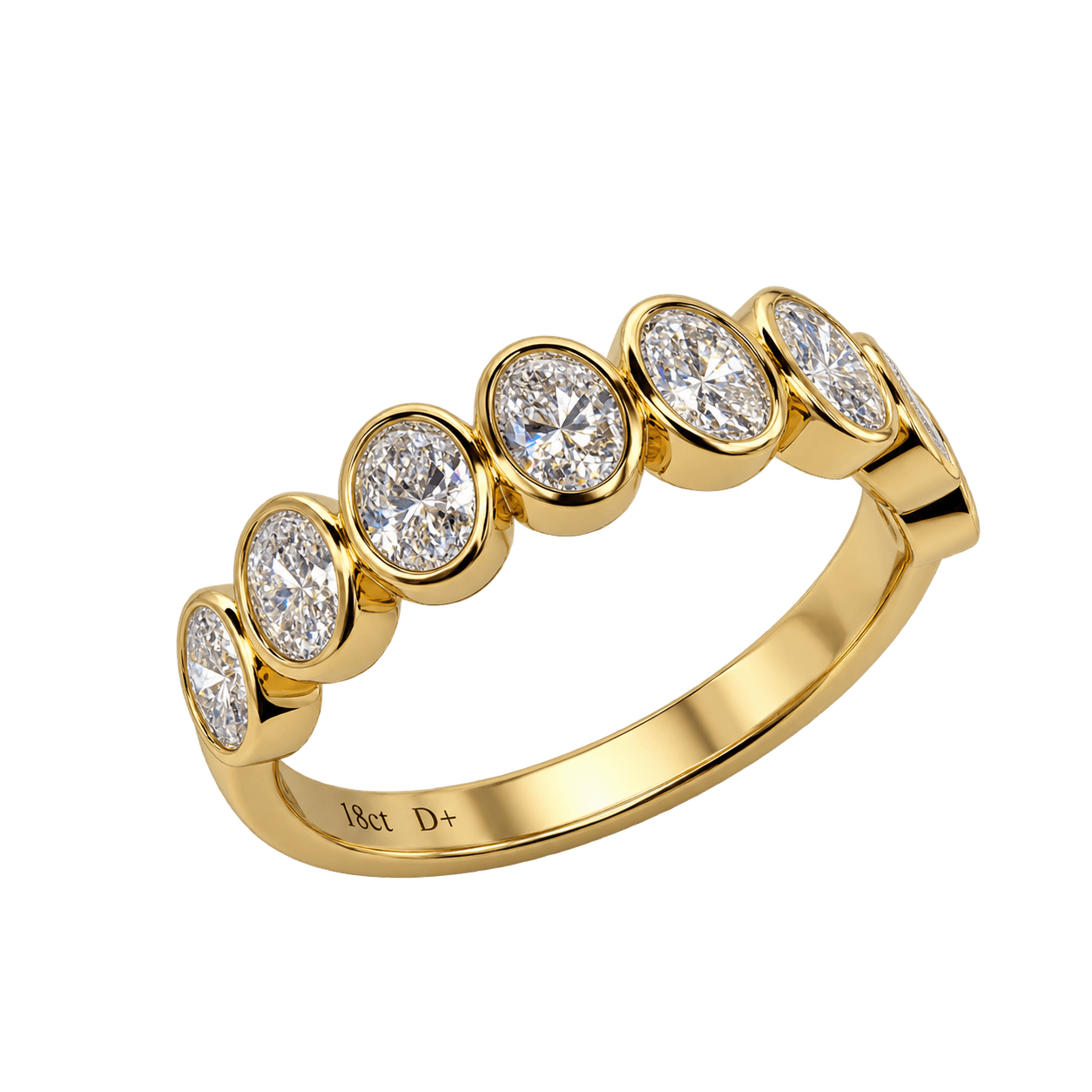18ct Yellow Gold 0.89ct TW LG Diamond Ring