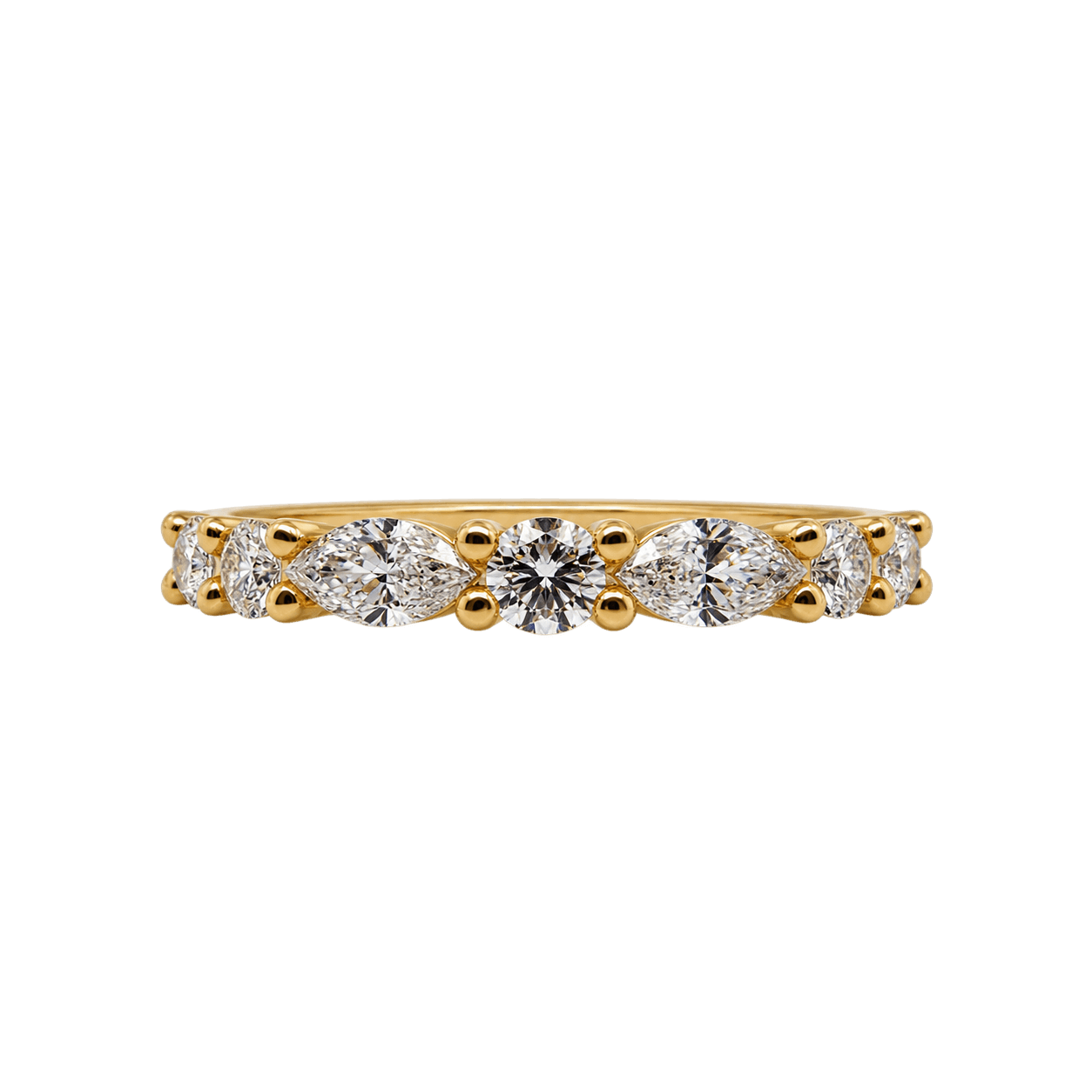 18ct Yellow Gold 0.86ct TW LG Diamond Ring