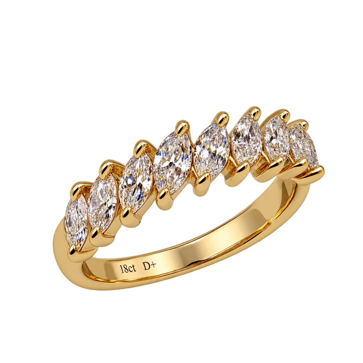 18ct 0.90ct TW LG Marquise Diamond Ring