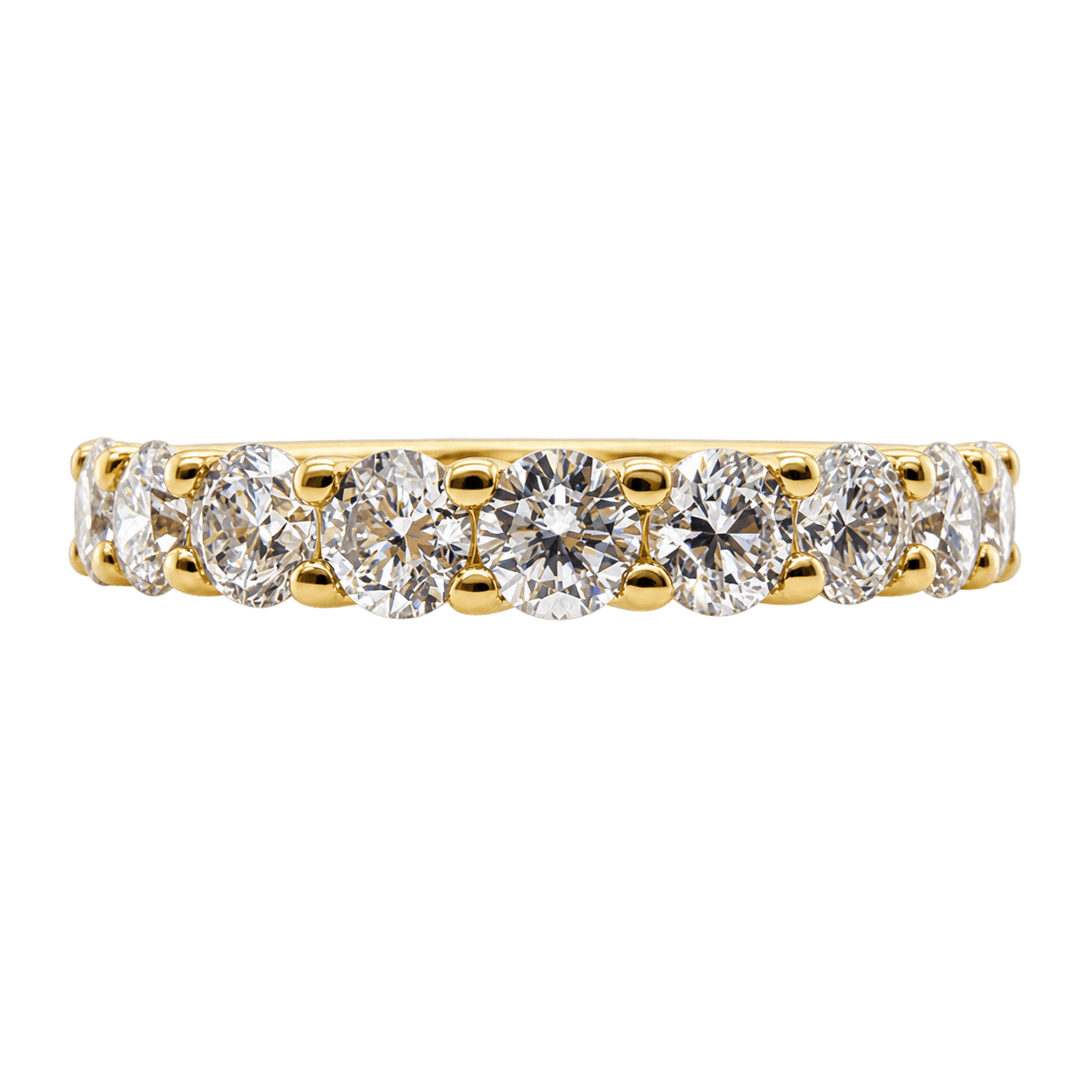18ct Yellow Gold 0.99ct TW LAB Grown Diamond Claw Set Ring