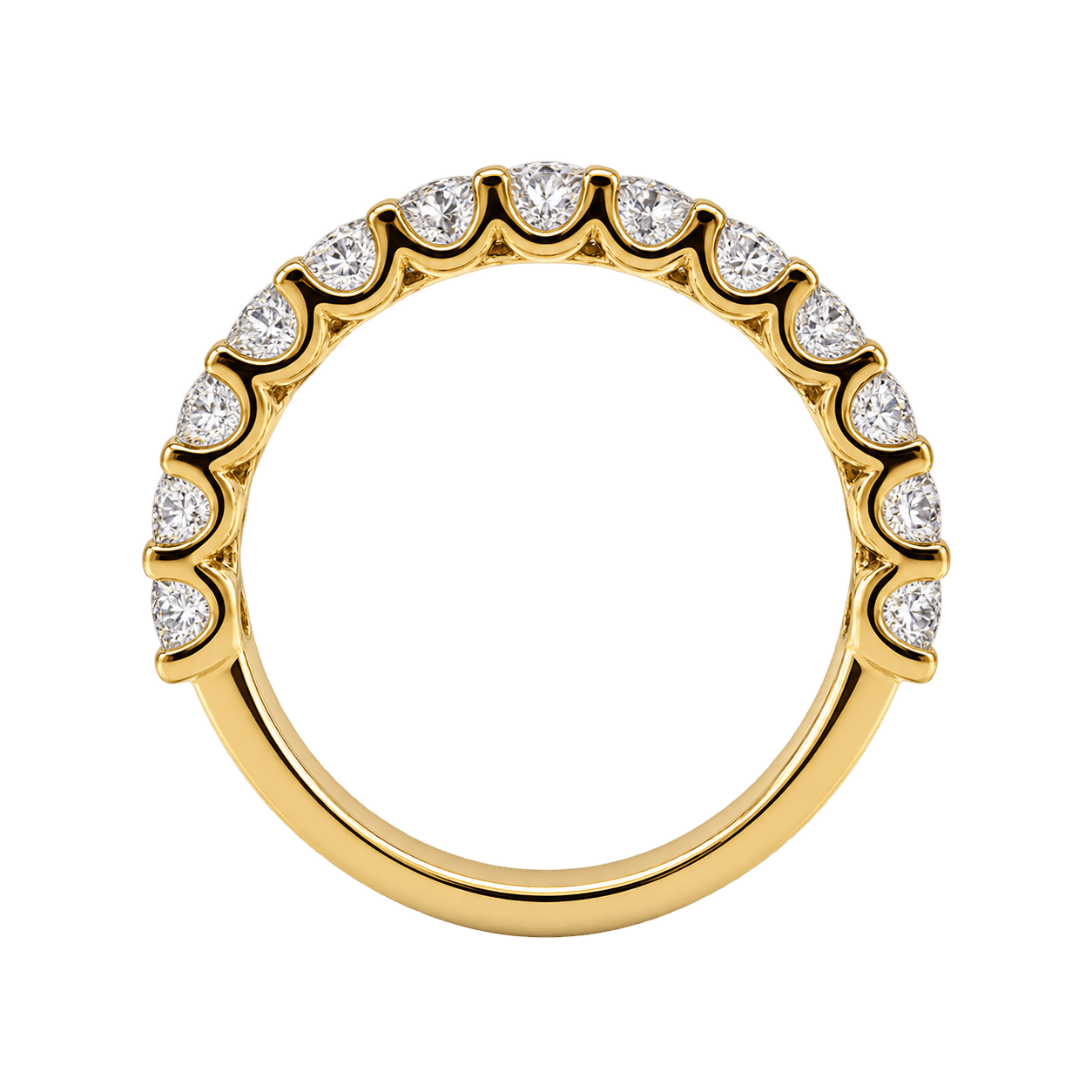 18ct Yellow Gold 0.99ct TW LAB Grown Diamond Claw Set Ring