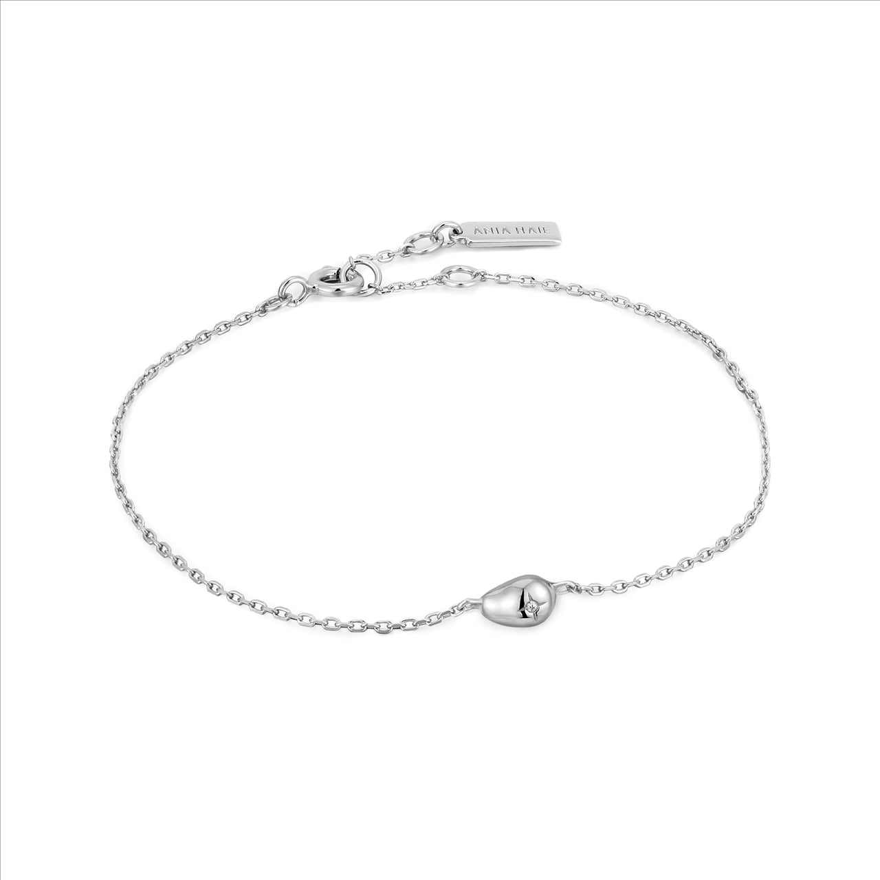 Silver CZ Pebble Bracelet – Diamonds Plus Jewellers