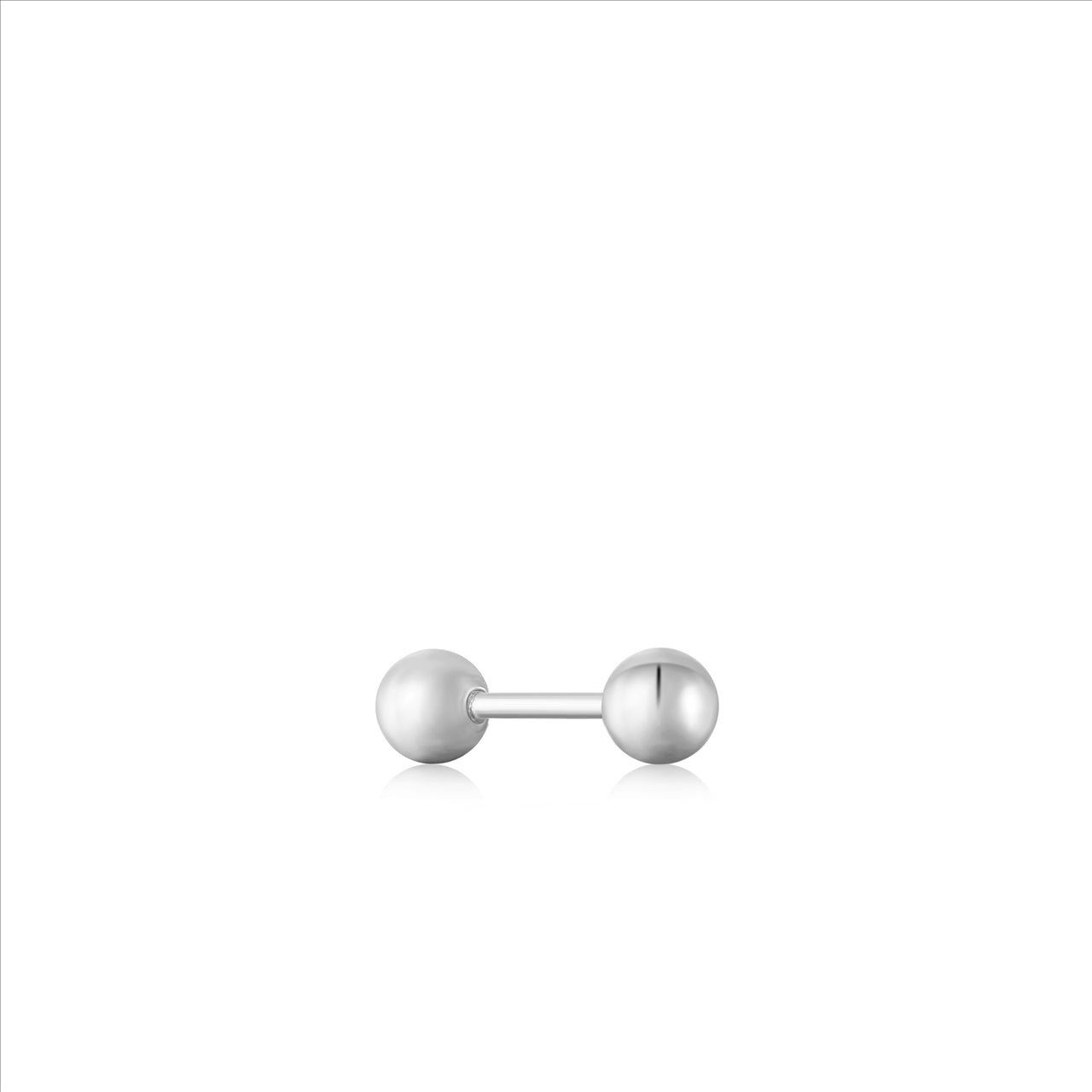 Silver Ear Edit Sphere Labret Stud